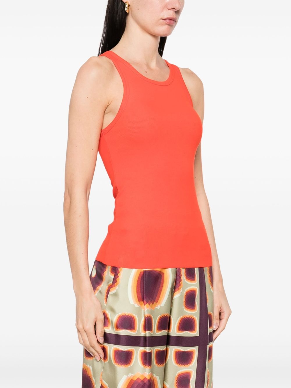 ribbed jersey tank top - 3