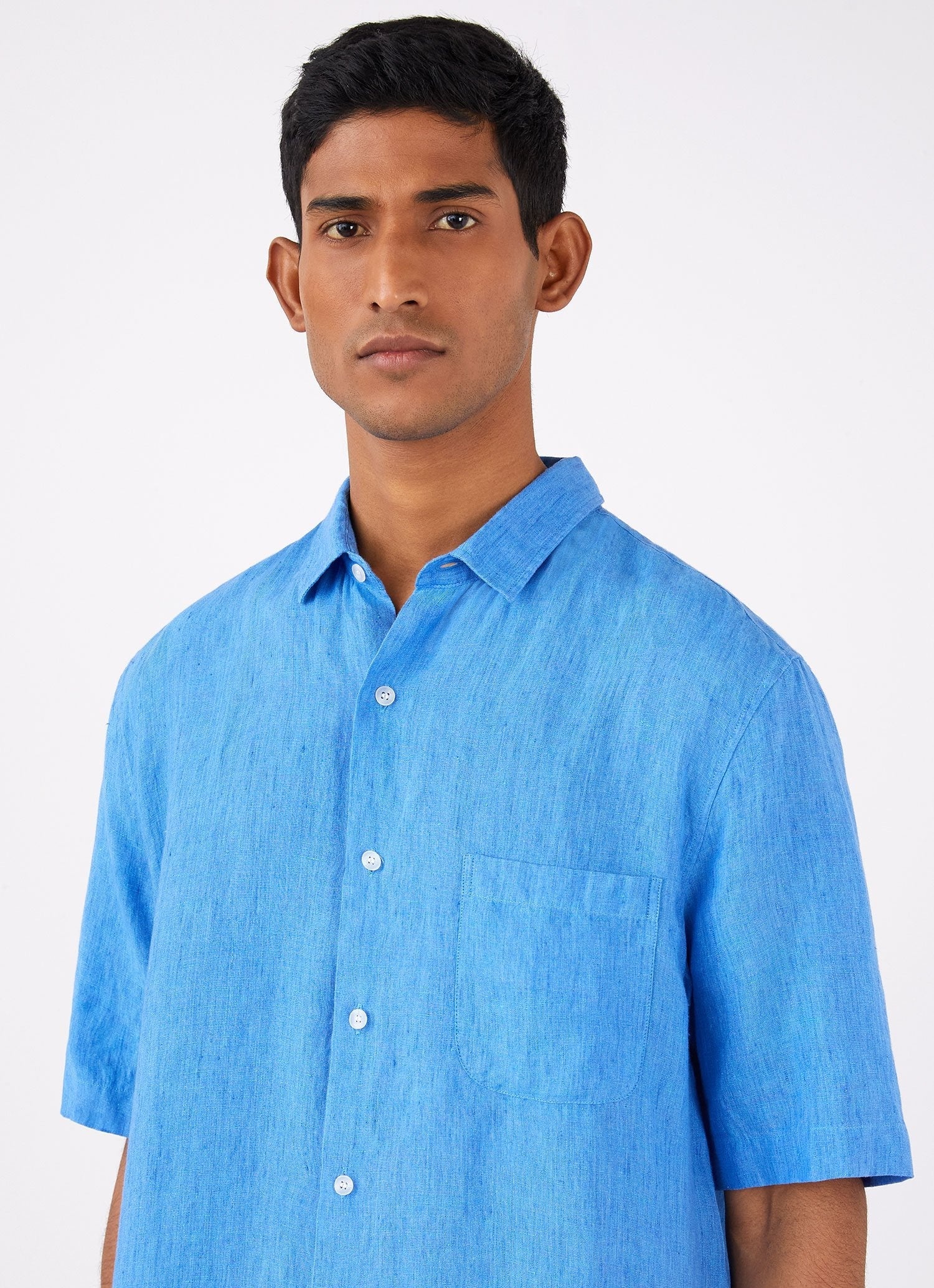 Linen Short Sleeve Shirt - 5