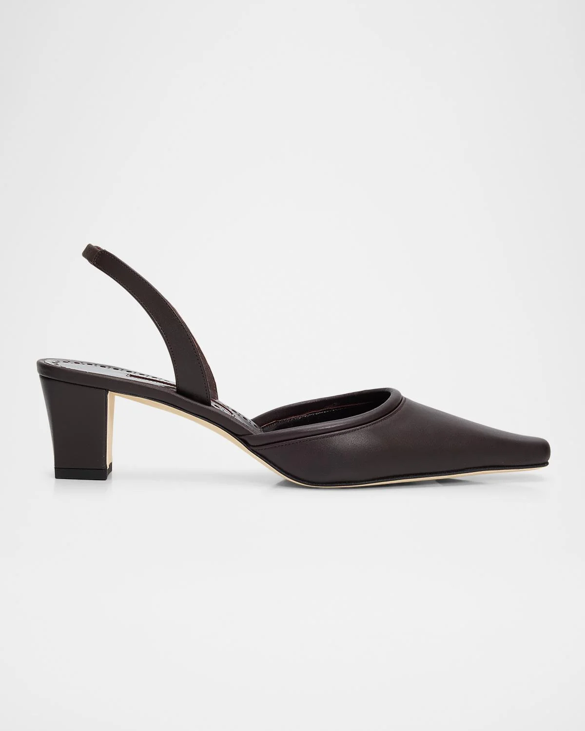 50mm Vendona Leather Slingback Pumps - 1