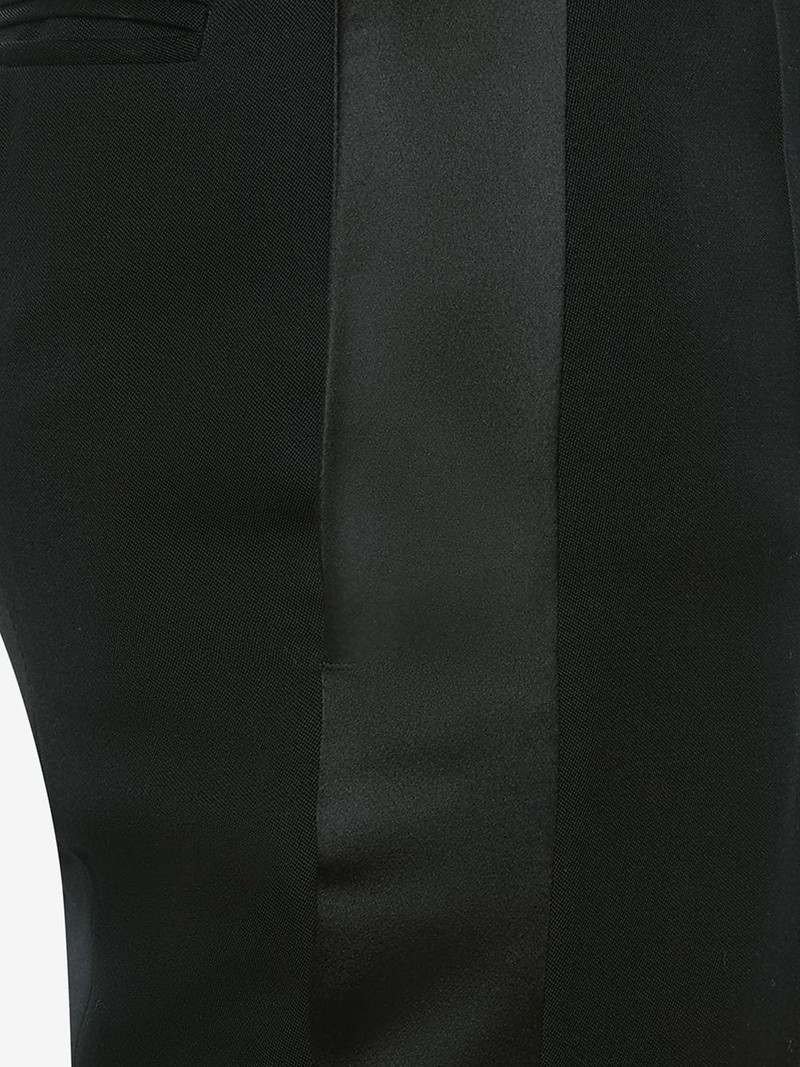 tailored satin-panel trousers 5