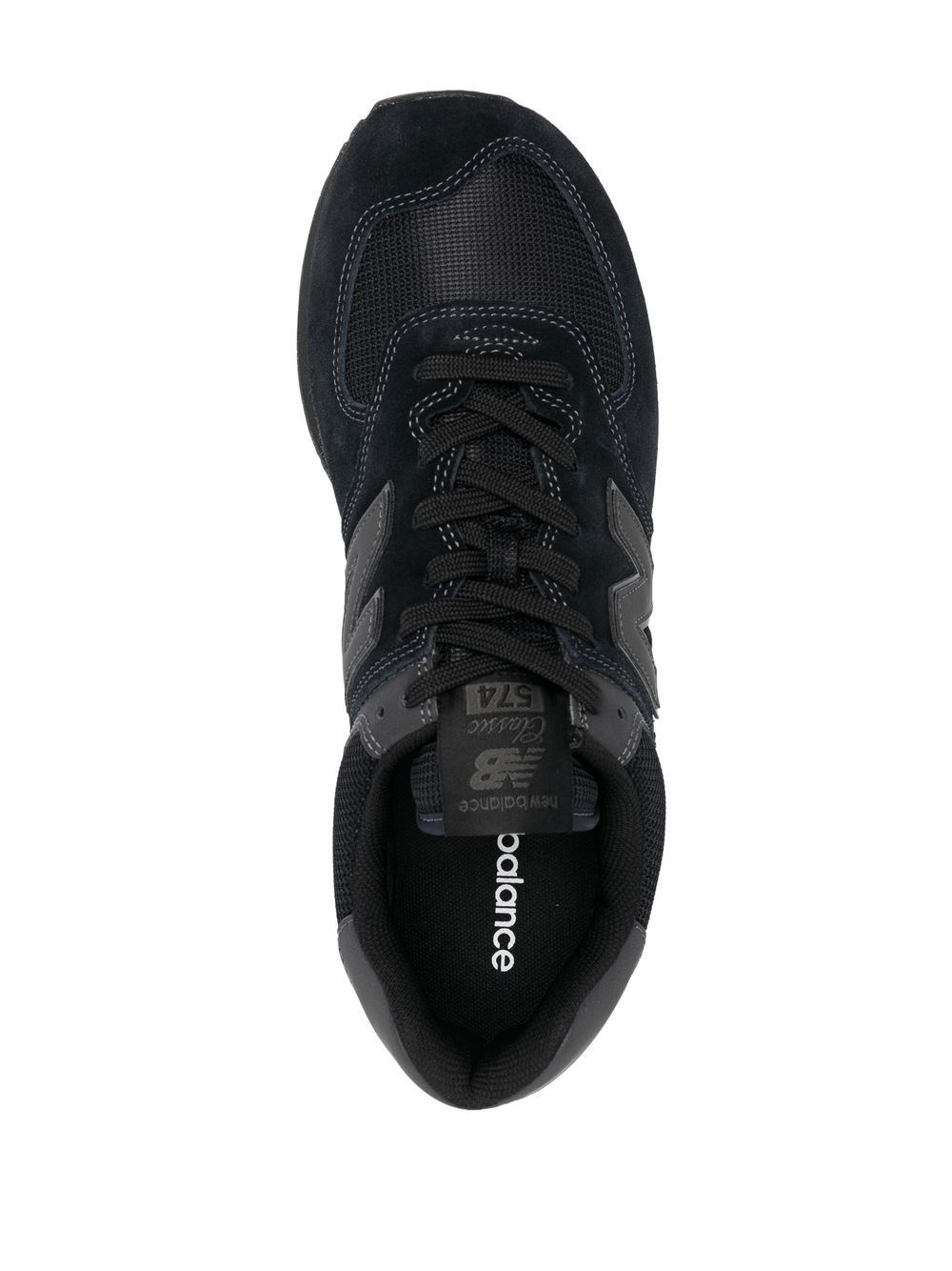 574 logo-patch lace-up sneakers - 4