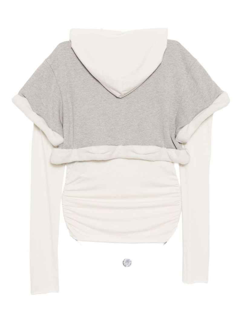 We11done rolled-up hoodie outlook