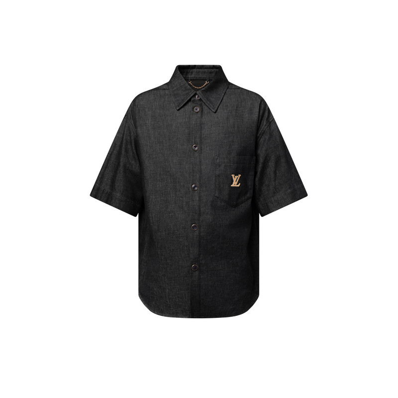 Short-Sleeved Chambray Shirt 1