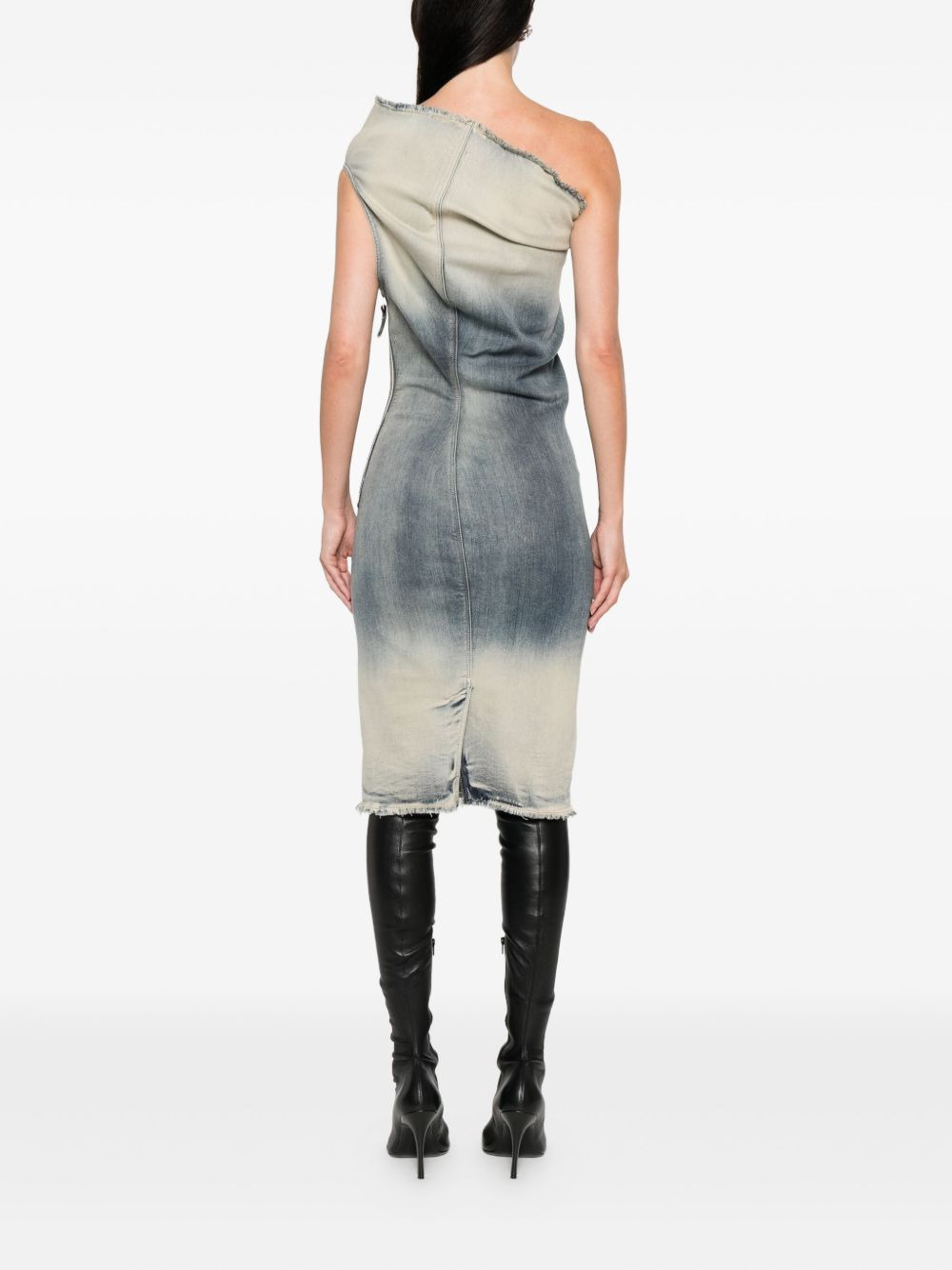 one-shoulder mini dress - 4
