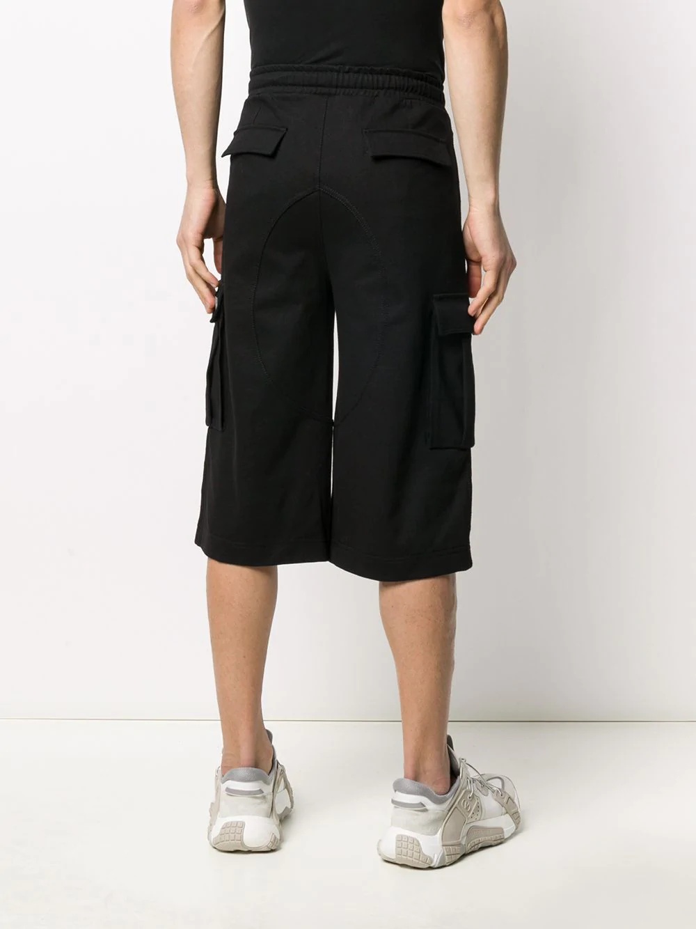 flap pocket long shorts - 4