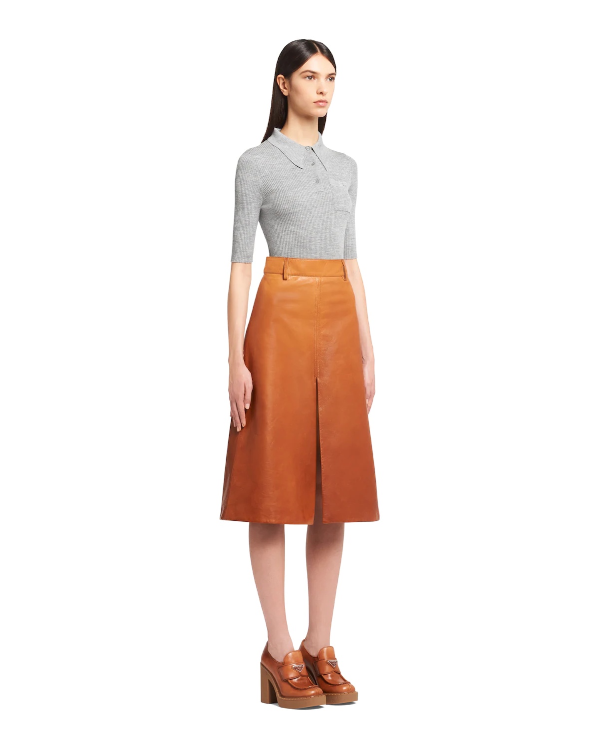 Nappa leather skirt - 3