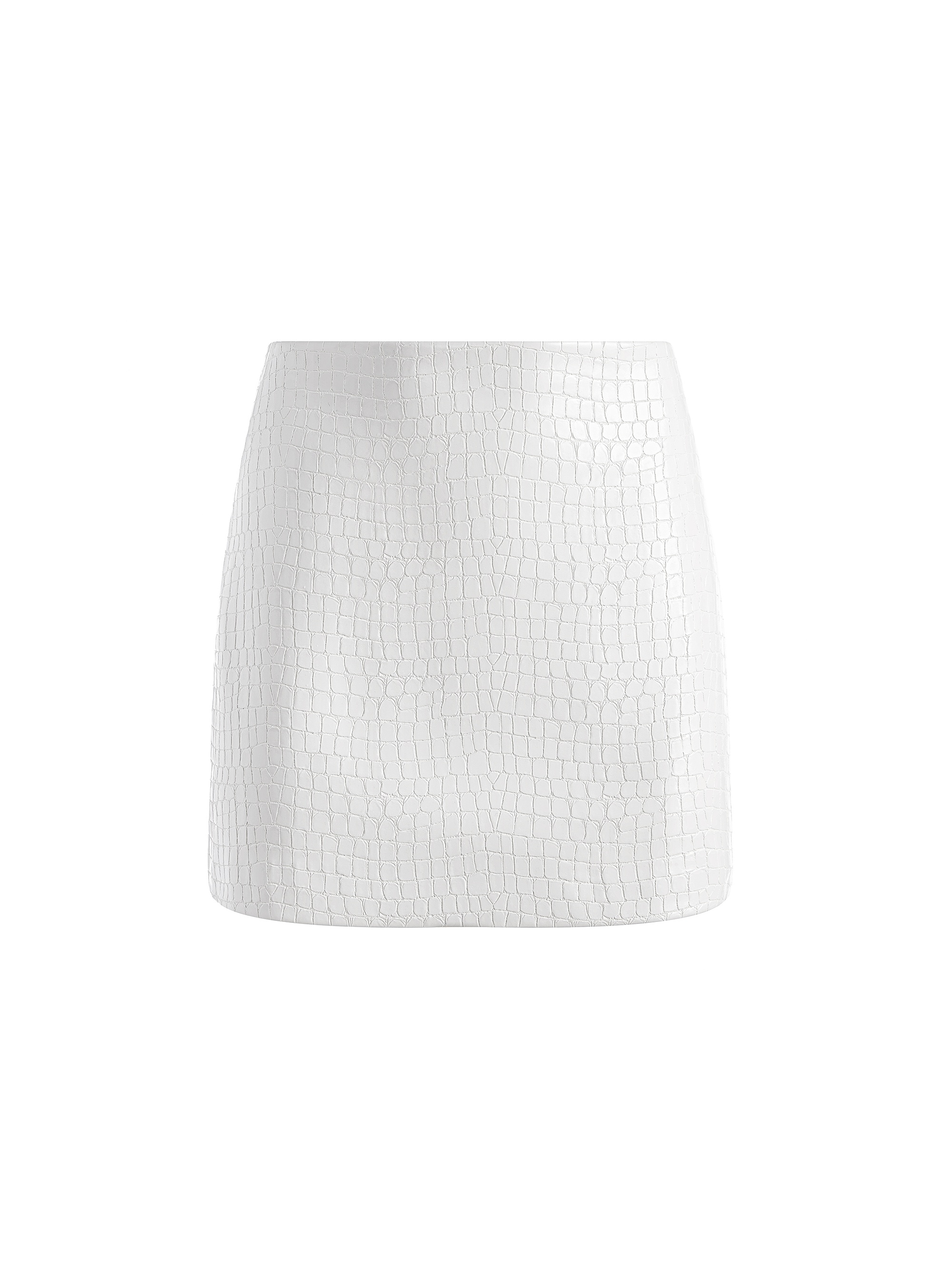 ELANA VEGAN LEATHER MINI SKIRT - 1