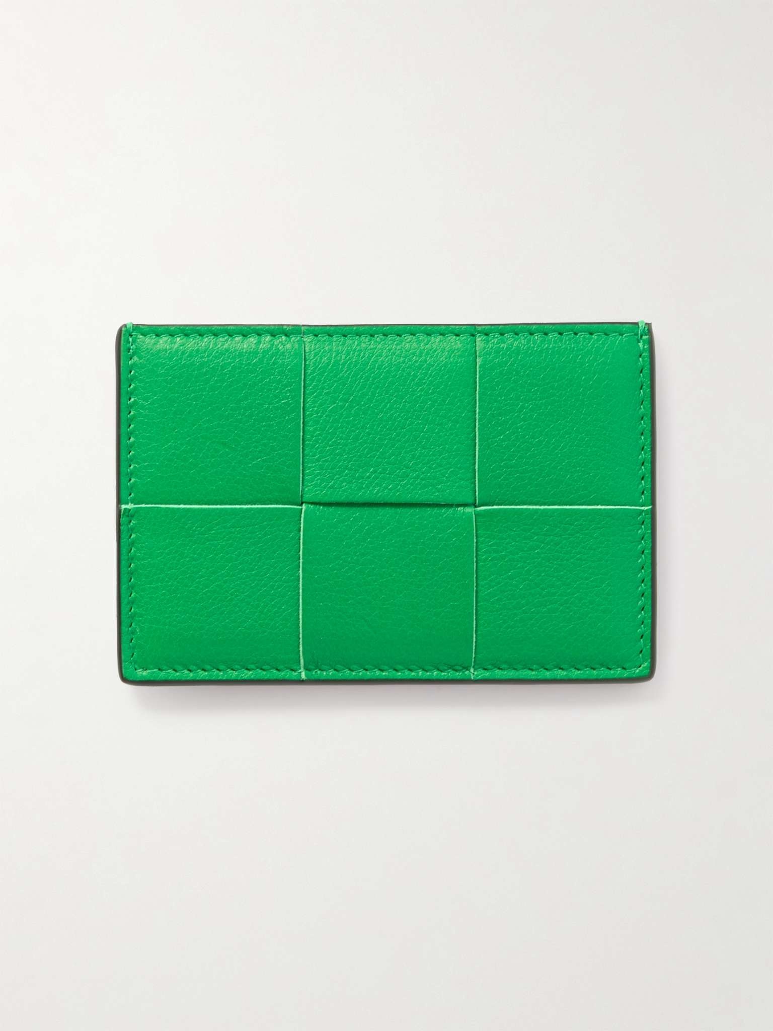 Cassette Intrecciato Full-Grain Leather Cardholder - 1