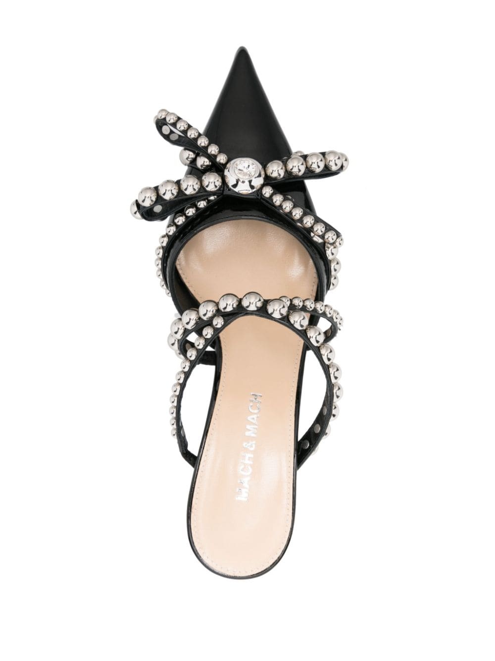 55mm studded leather mules - 4