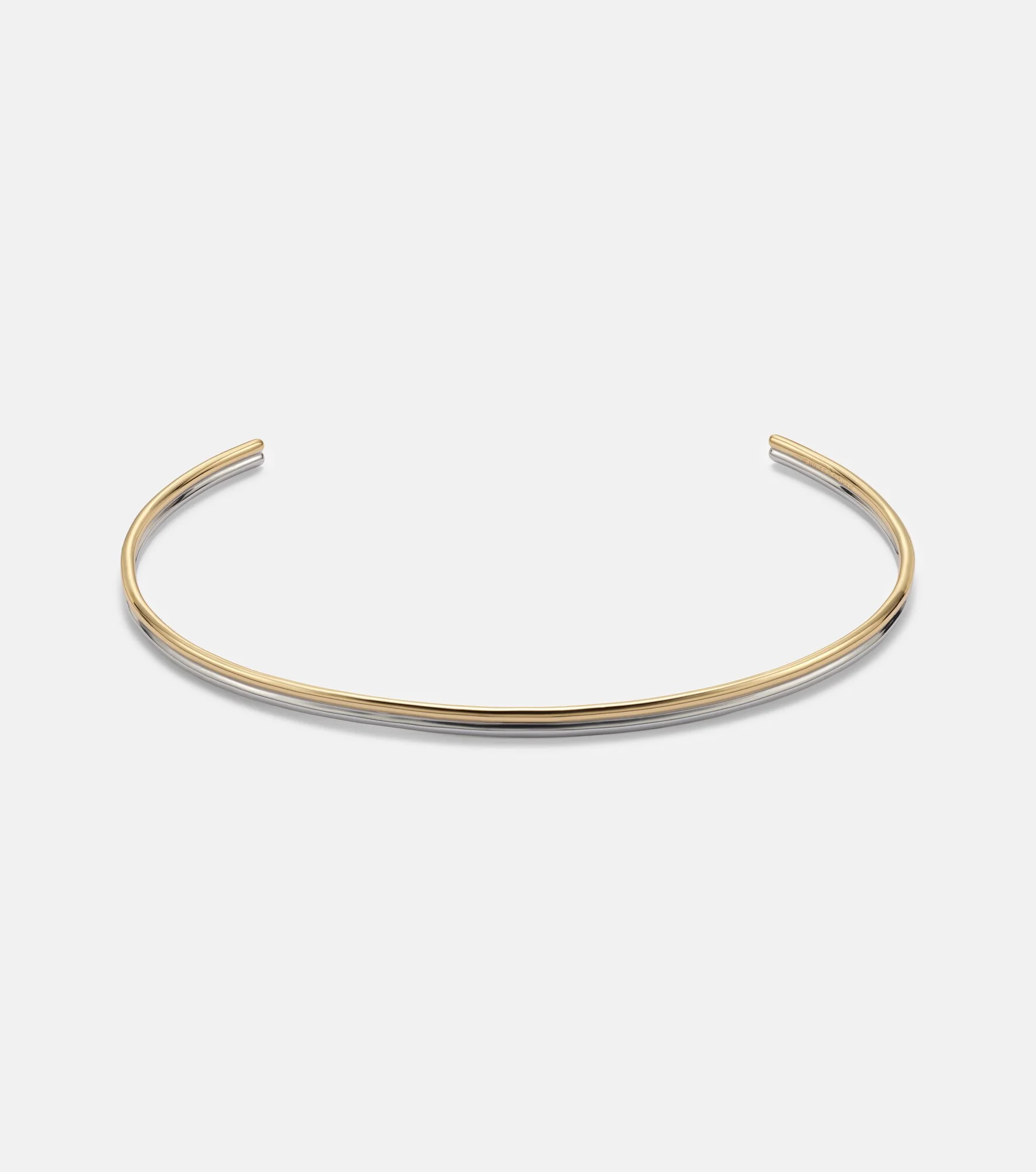 Thread 10kt gold-plated choker - 1