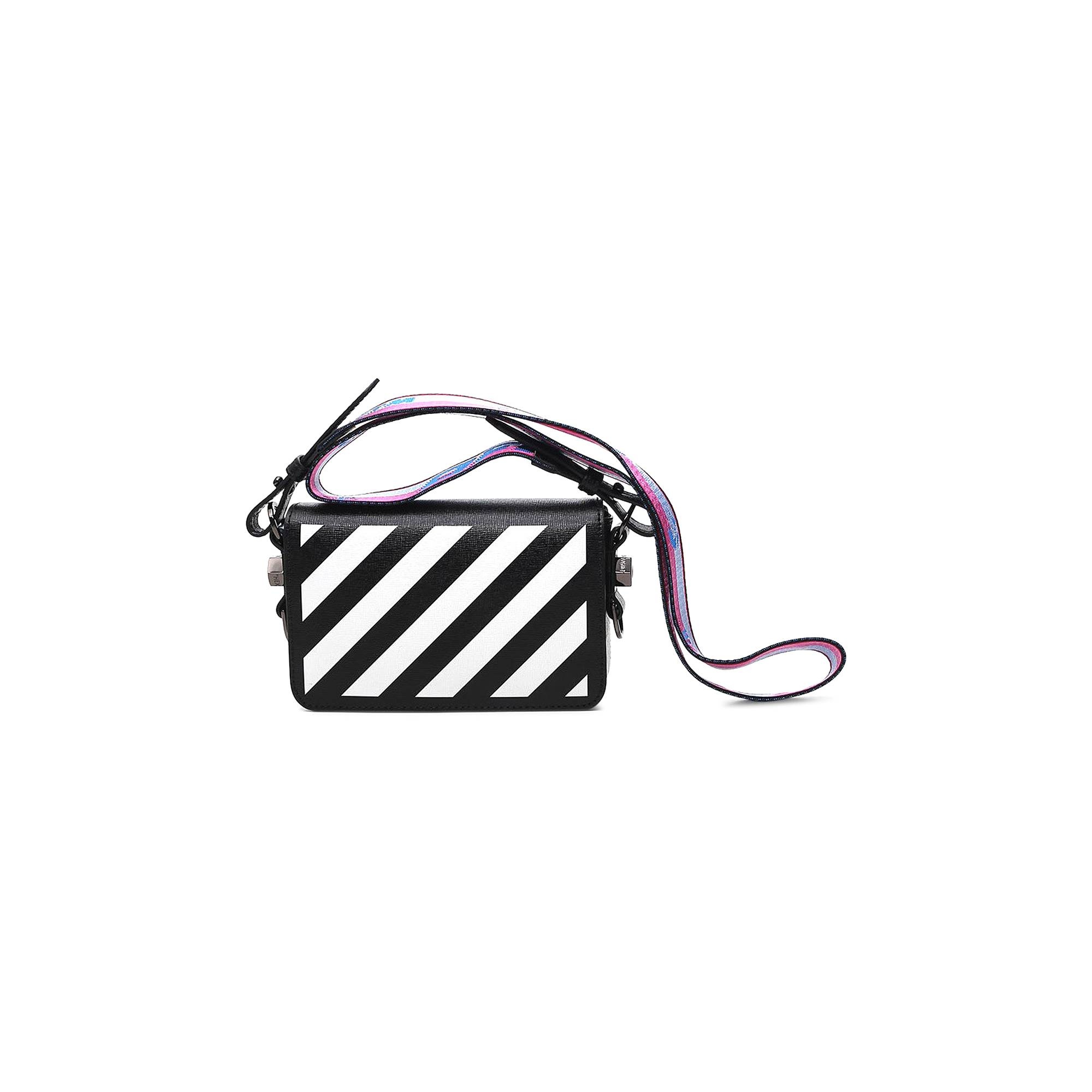 Off-White Diag Mini Flap Shoulder Bag 'Black/White' - 1