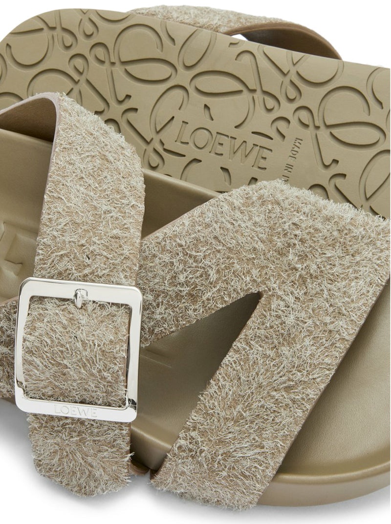 Loewe X Paula`S Ibiza Men Ease Buckle Clogs In Brushed Suede - 5