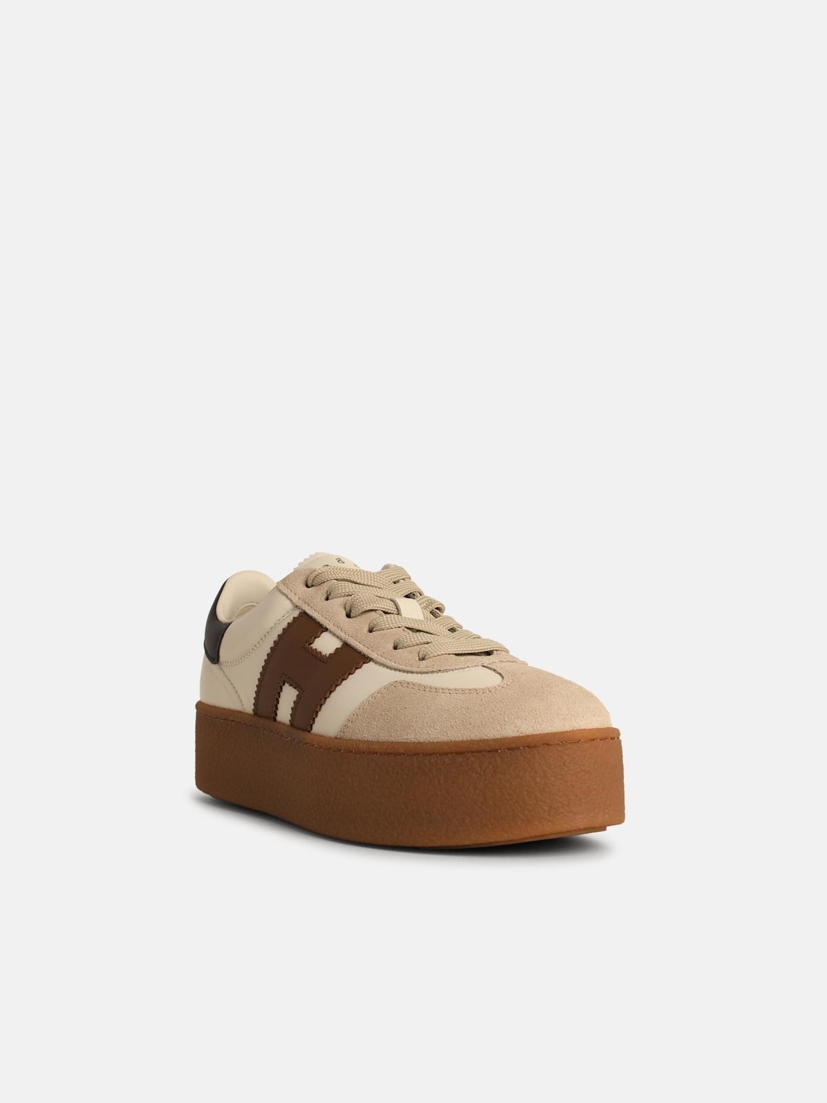 'H698' WHITE LEATHER SNEAKERS - 2
