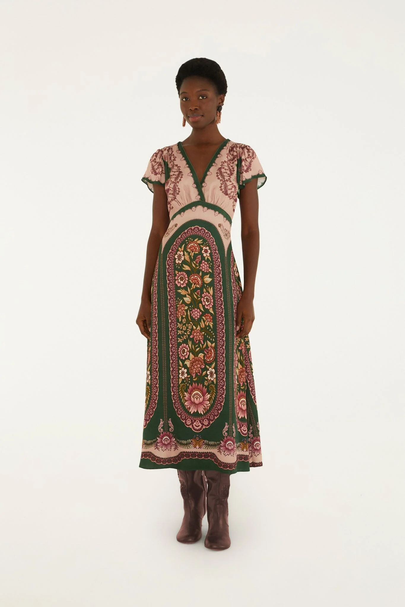 Daniela Short Sleeve Maxi Dress - 1