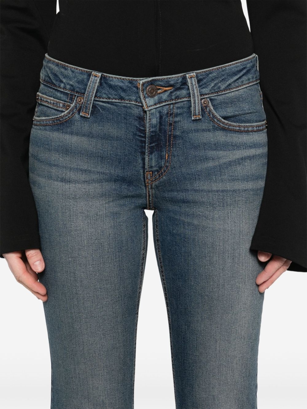 low-rise bootcut jeans - 5