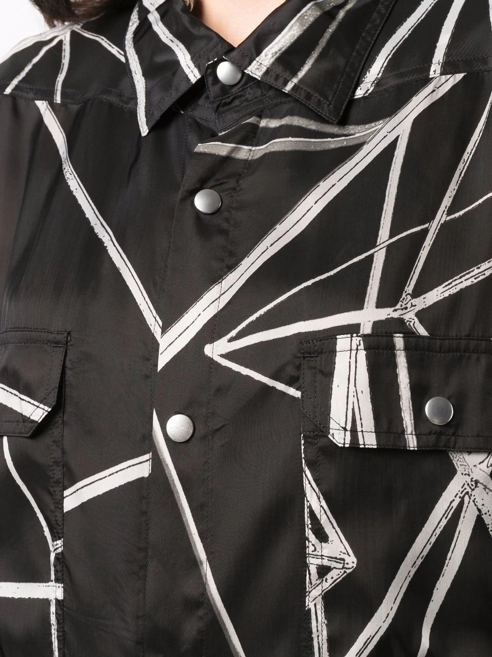 graphic-print overshirt - 5