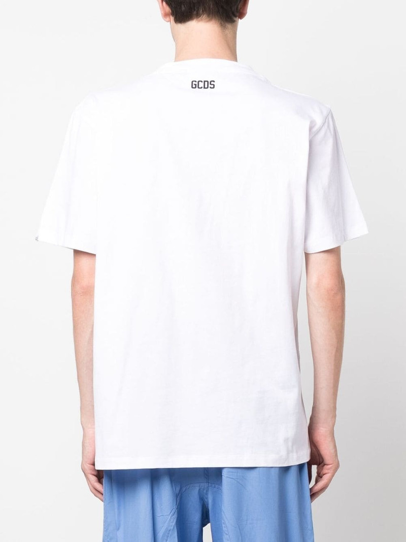 logo-print cotton T-shirt set 4