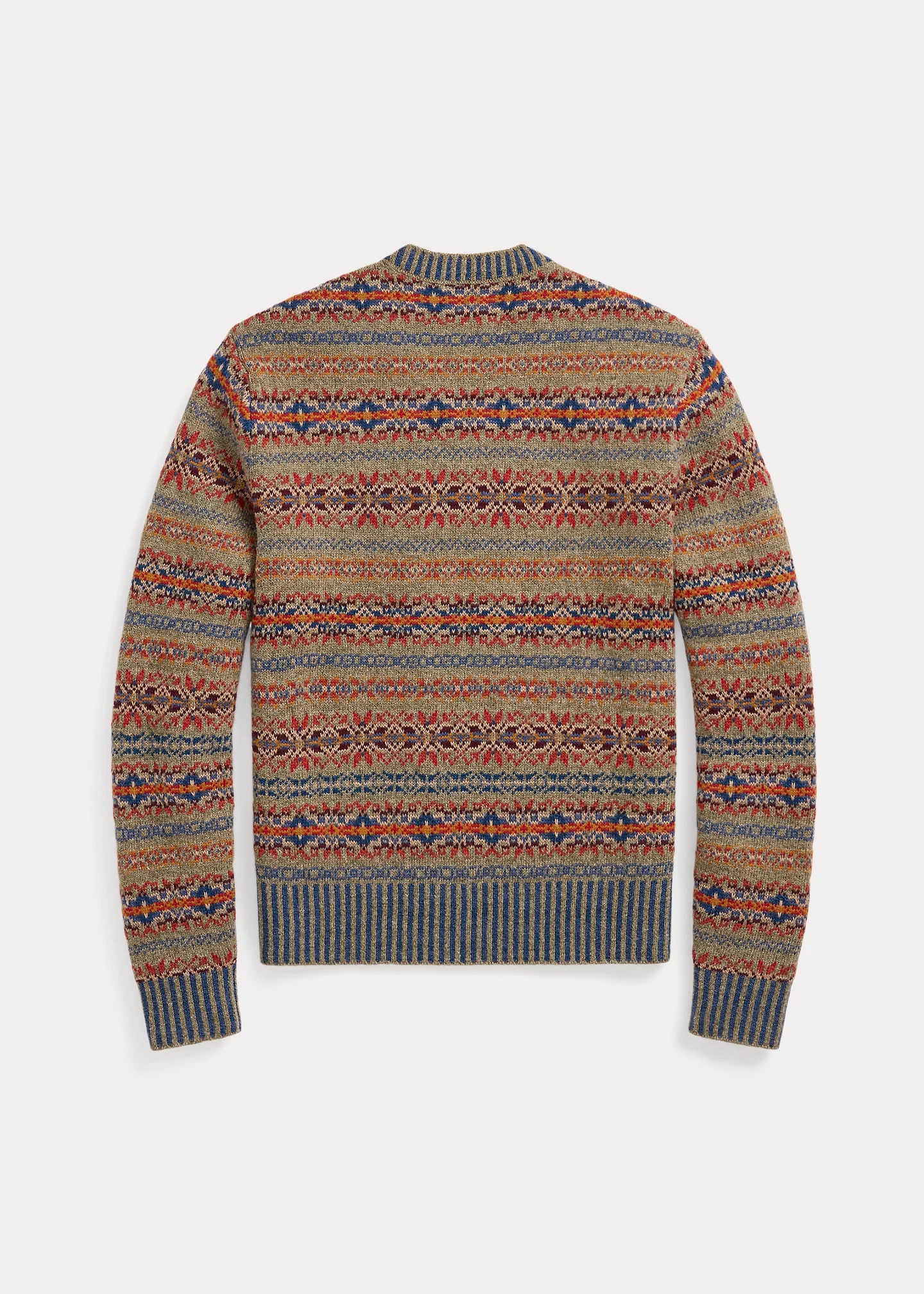 Hand-Embroidered Fair Isle Sweater - 2