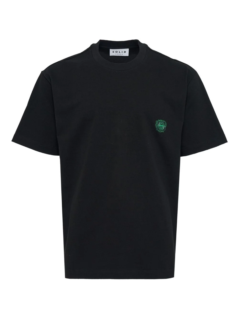 logo-embroidered T-shirt - 1