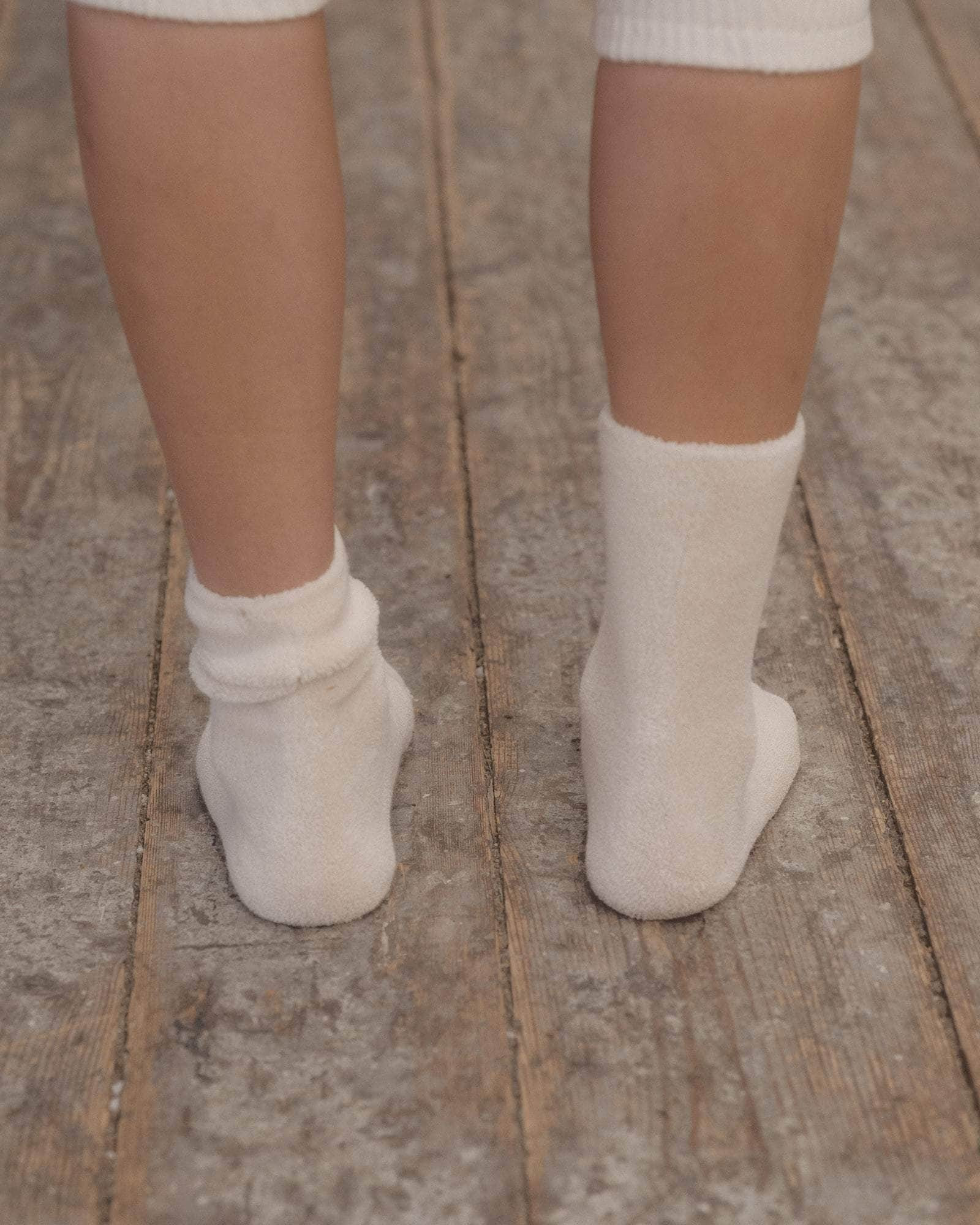 Buckle Overankle Socks - Textured Organic Cotton - 3