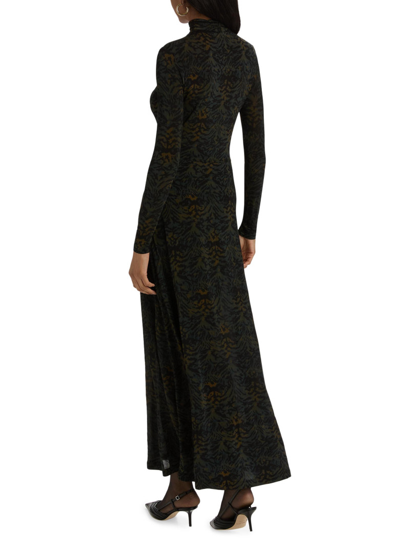 Women's Koa Jersey Ruched-Front Turtleneck Dress - Desert Jasper 5