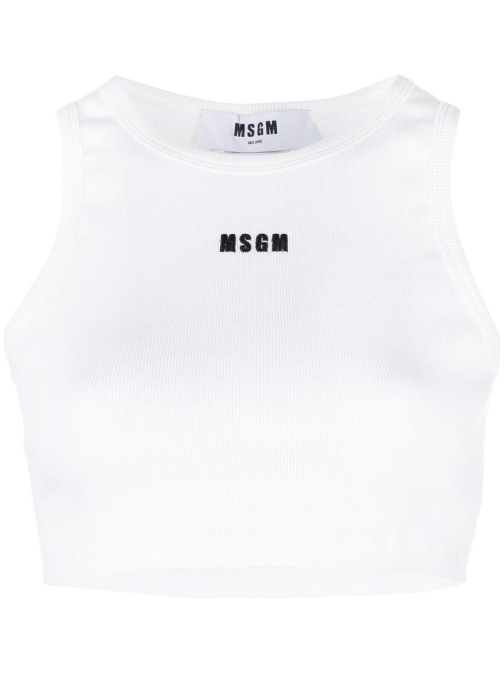 Msgm Top Bianco Donna - 1