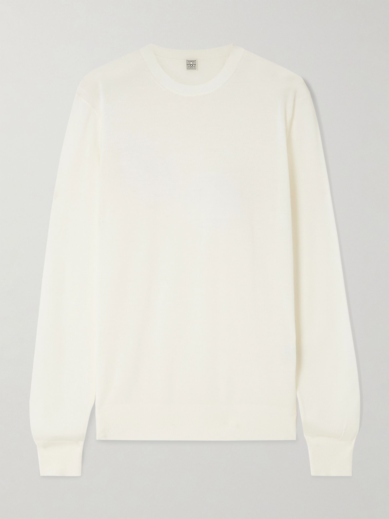 Garderob wool and silk-blend sweater Ecru - 1