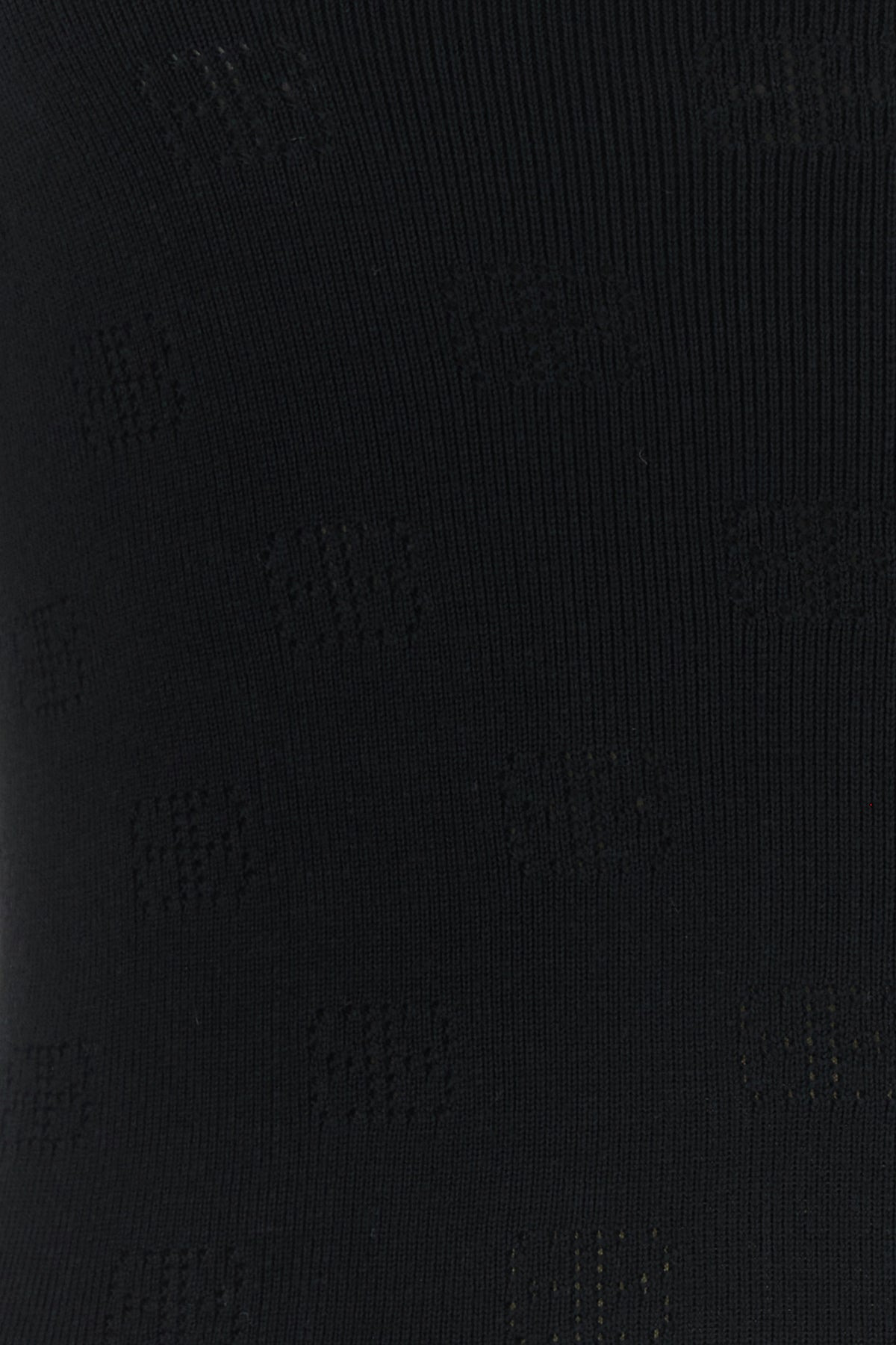 Black wool blend sweater - 3