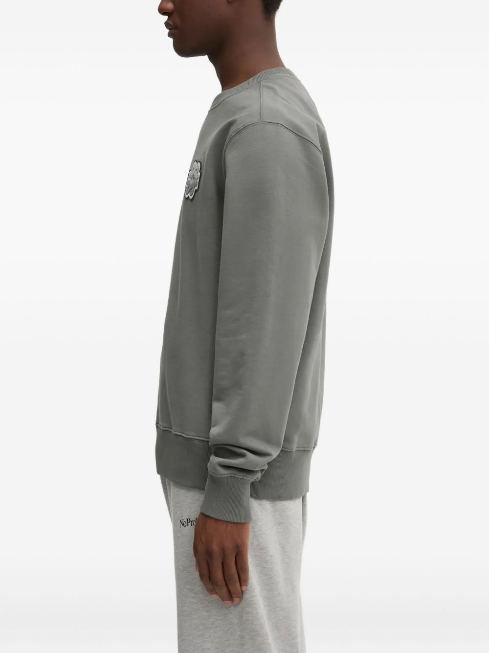 embroidered-patch sweatshirt - 2