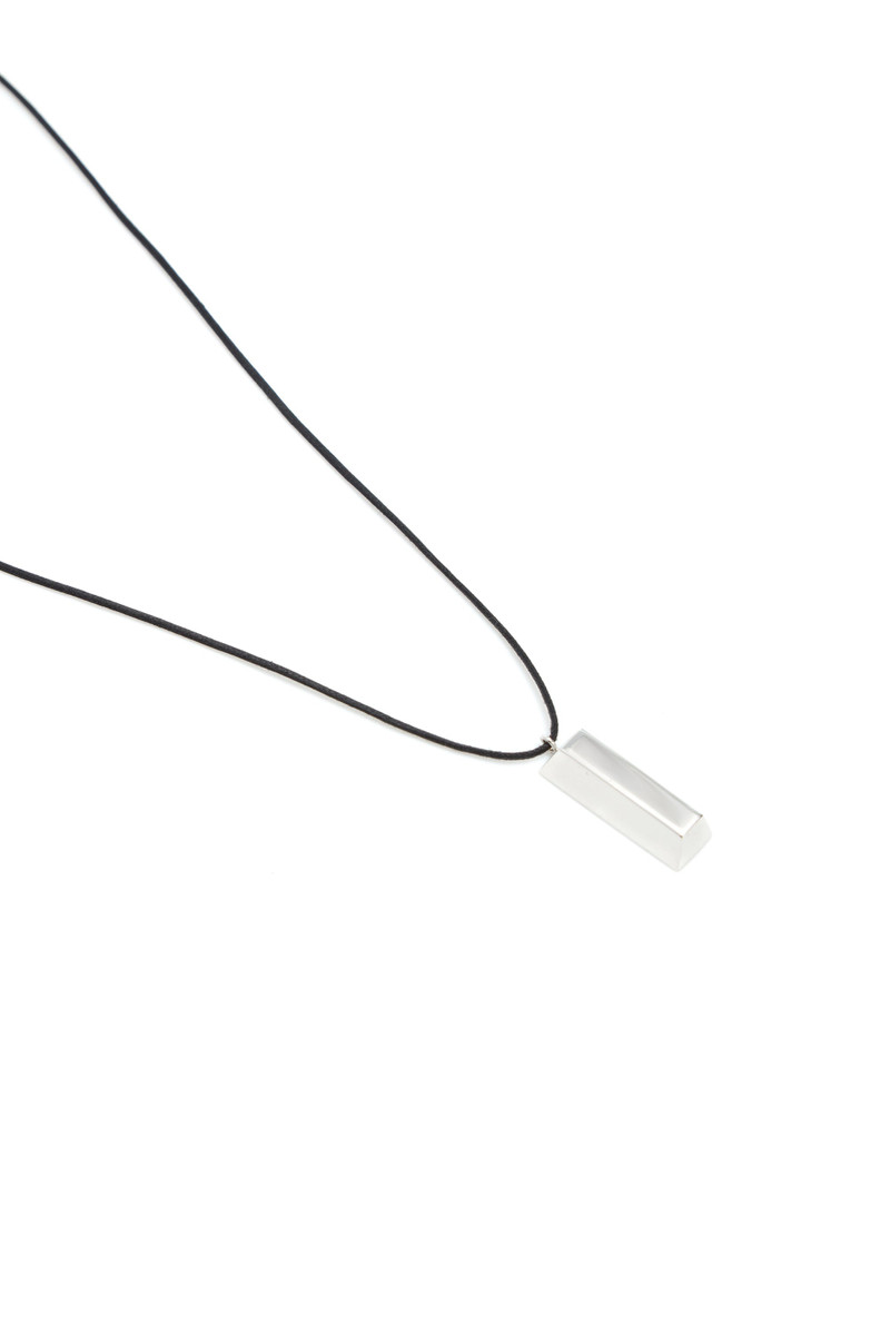 One Gold Bar Necklace in Platinum 3