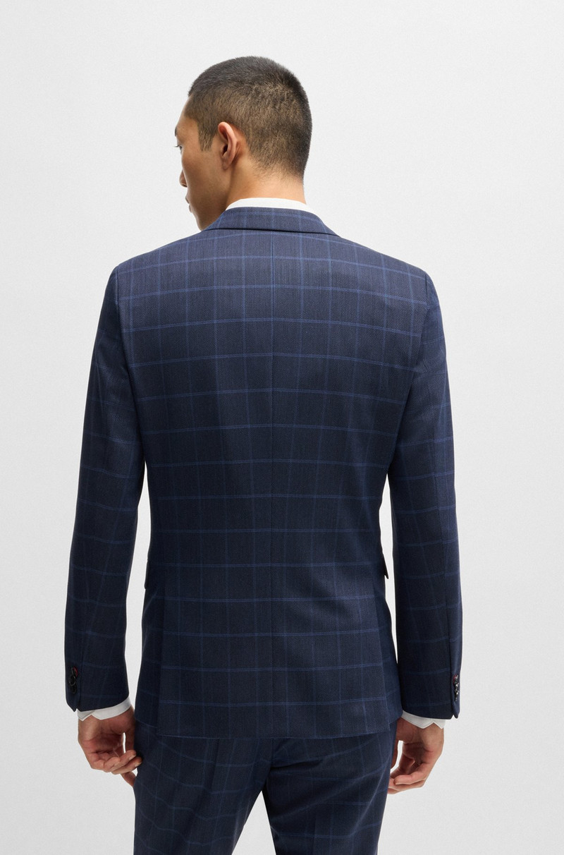 HUGO EXTRA-SLIM-FIT SUIT IN CHECKED PERFORMANCE-STRETCH CLOTH outlook