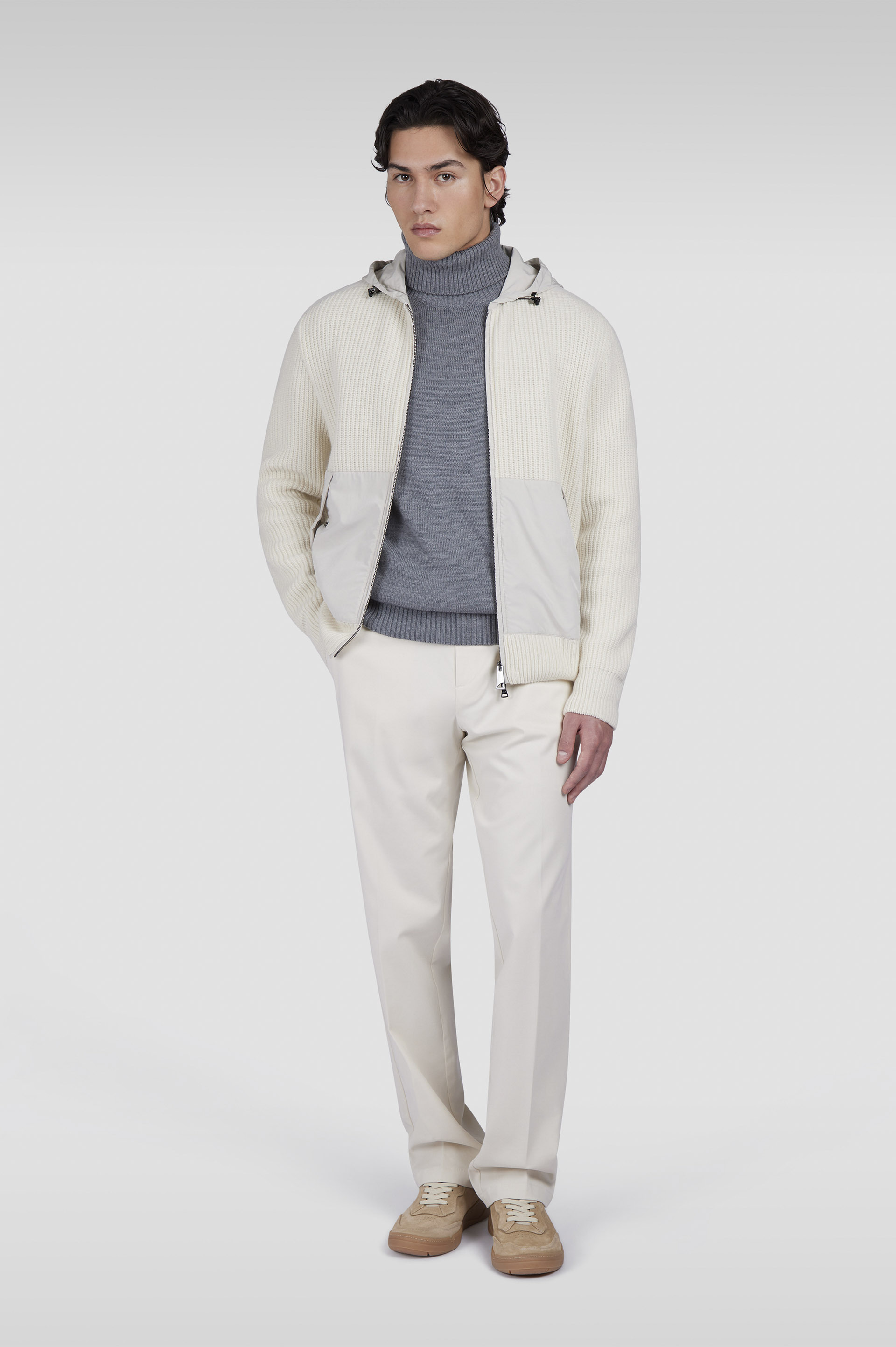 RE-WOOL SWEATSHIRT WITH RE-130 HIGH DENSITY DETAILS - 2