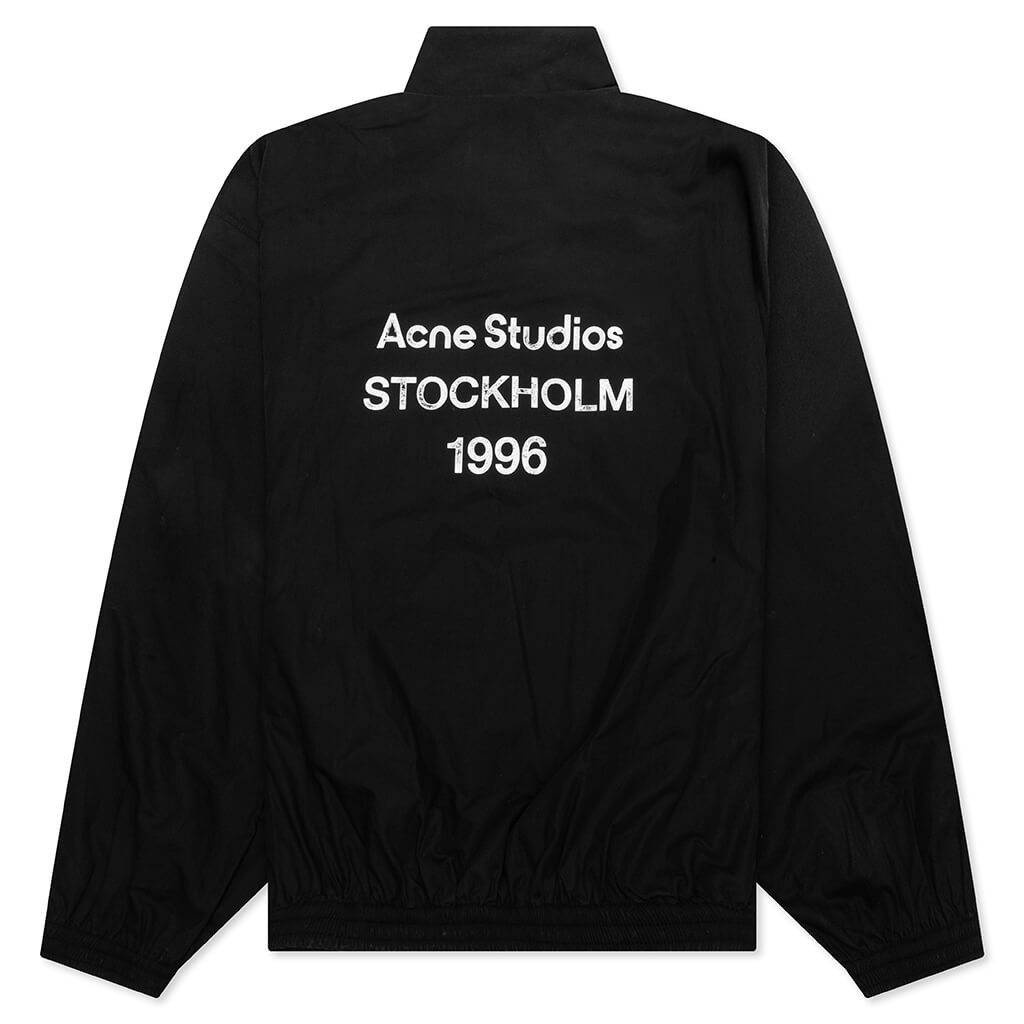 LOGO ZIPPER JACKET - BLACK - 2
