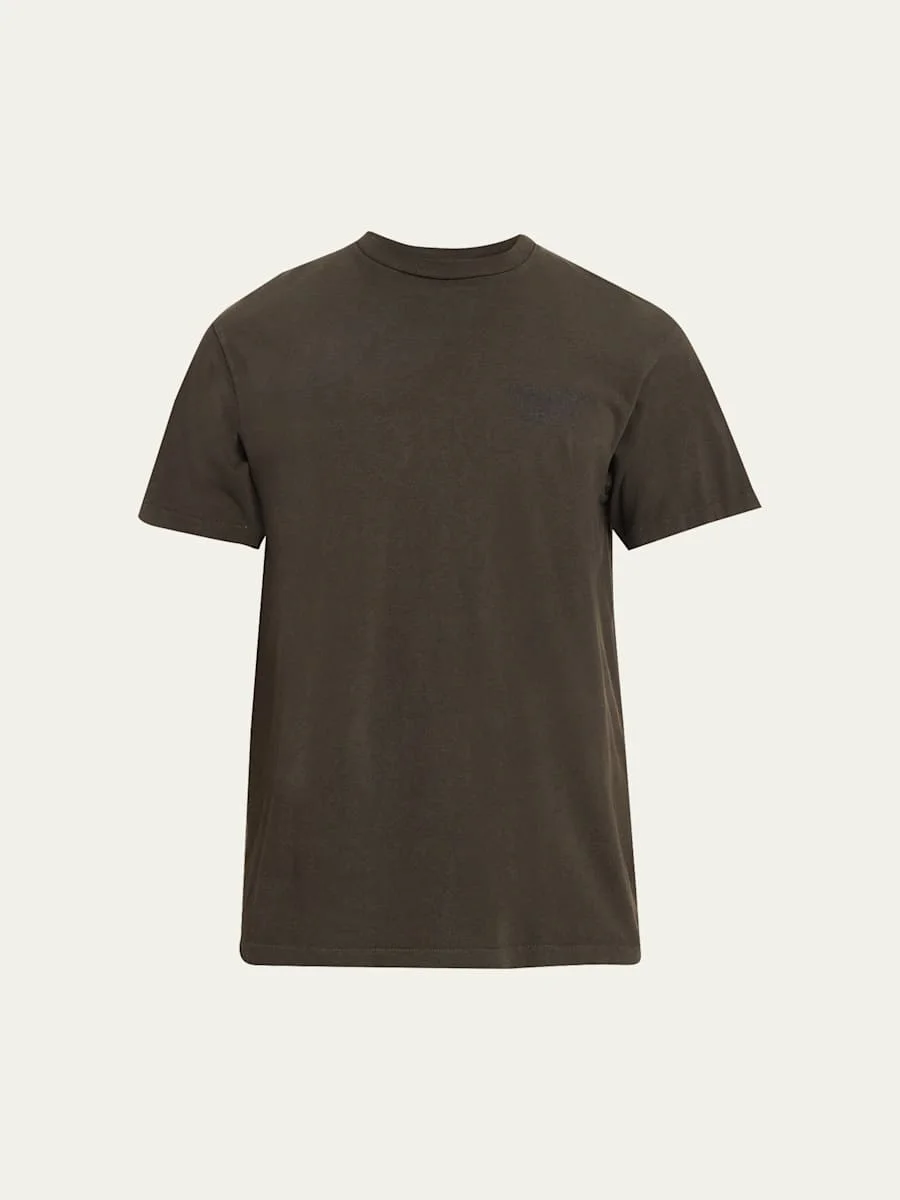 Men's Cotton Jersey Logo-Back Crewneck T-Shirt - 1