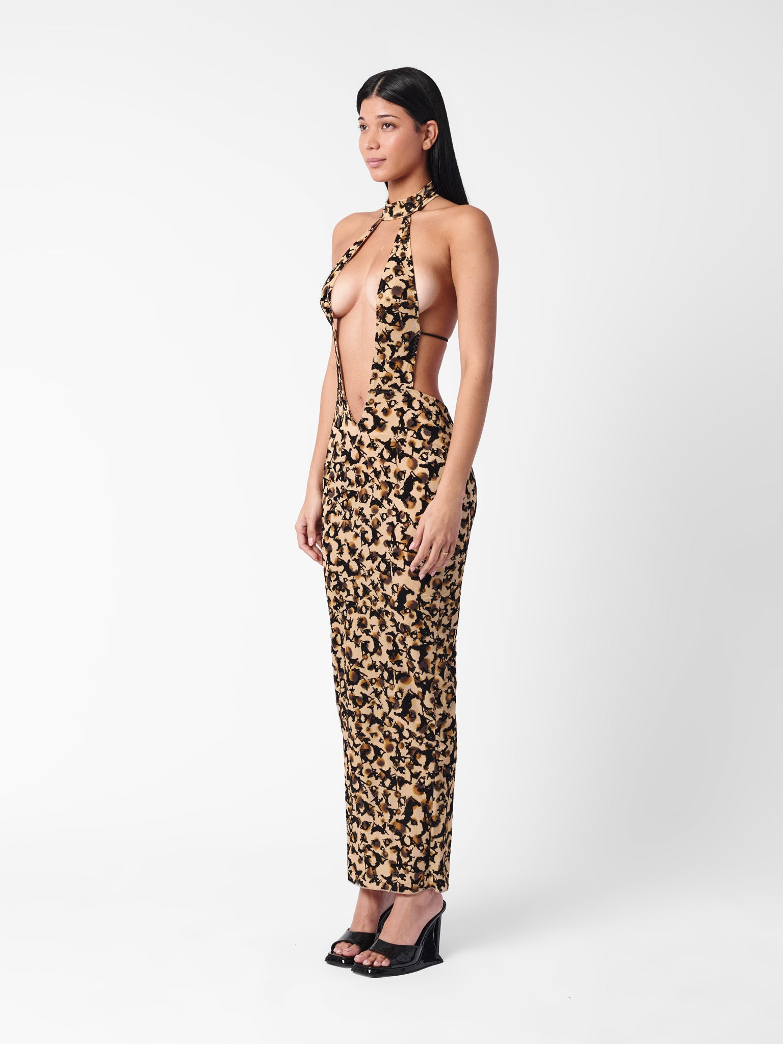 BARE DRESS BEIGE LEOPARD PRINT - 5