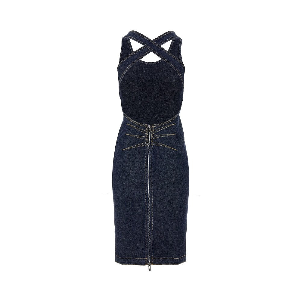 ワンピース ALAIA SCULPT DENIM SLEEVELESS DRESS Alaia sculpt dress Blue Denim | eBay