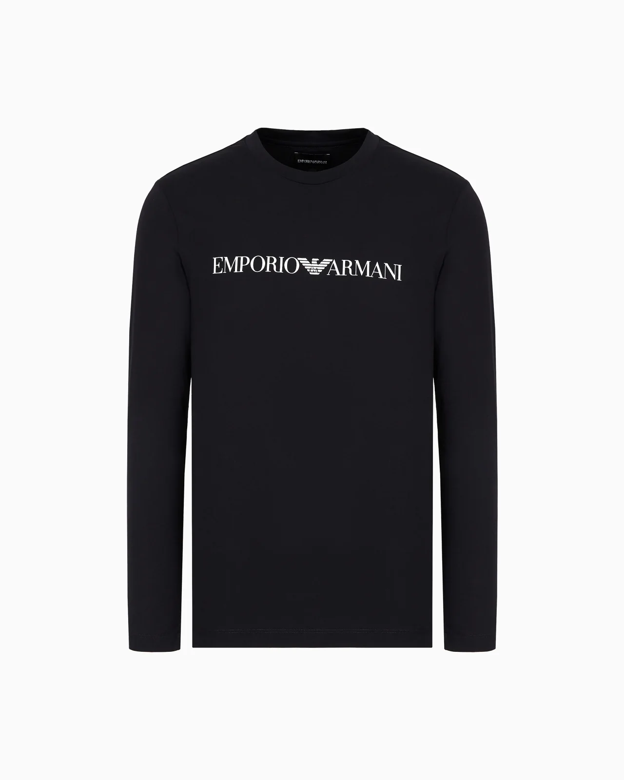 Pima-jersey jumper with printed logo - 1