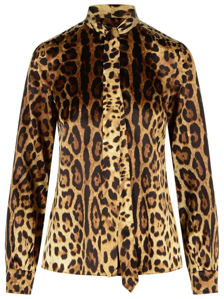 Dolce & Gabbana Leopard-Print Silk Shirt - 1
