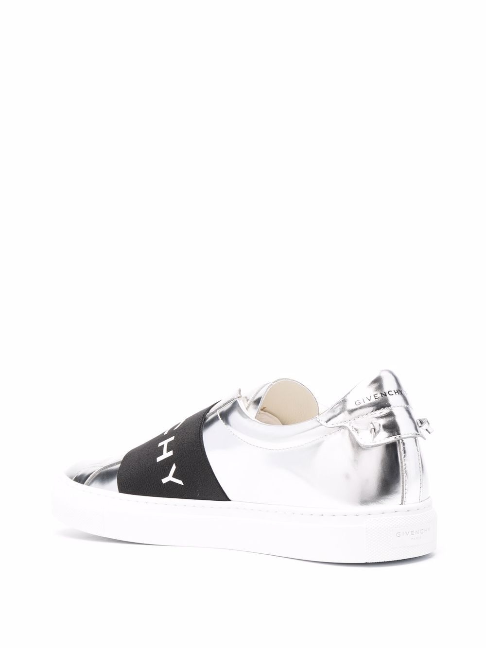 logo-strap low-top sneakers - 3