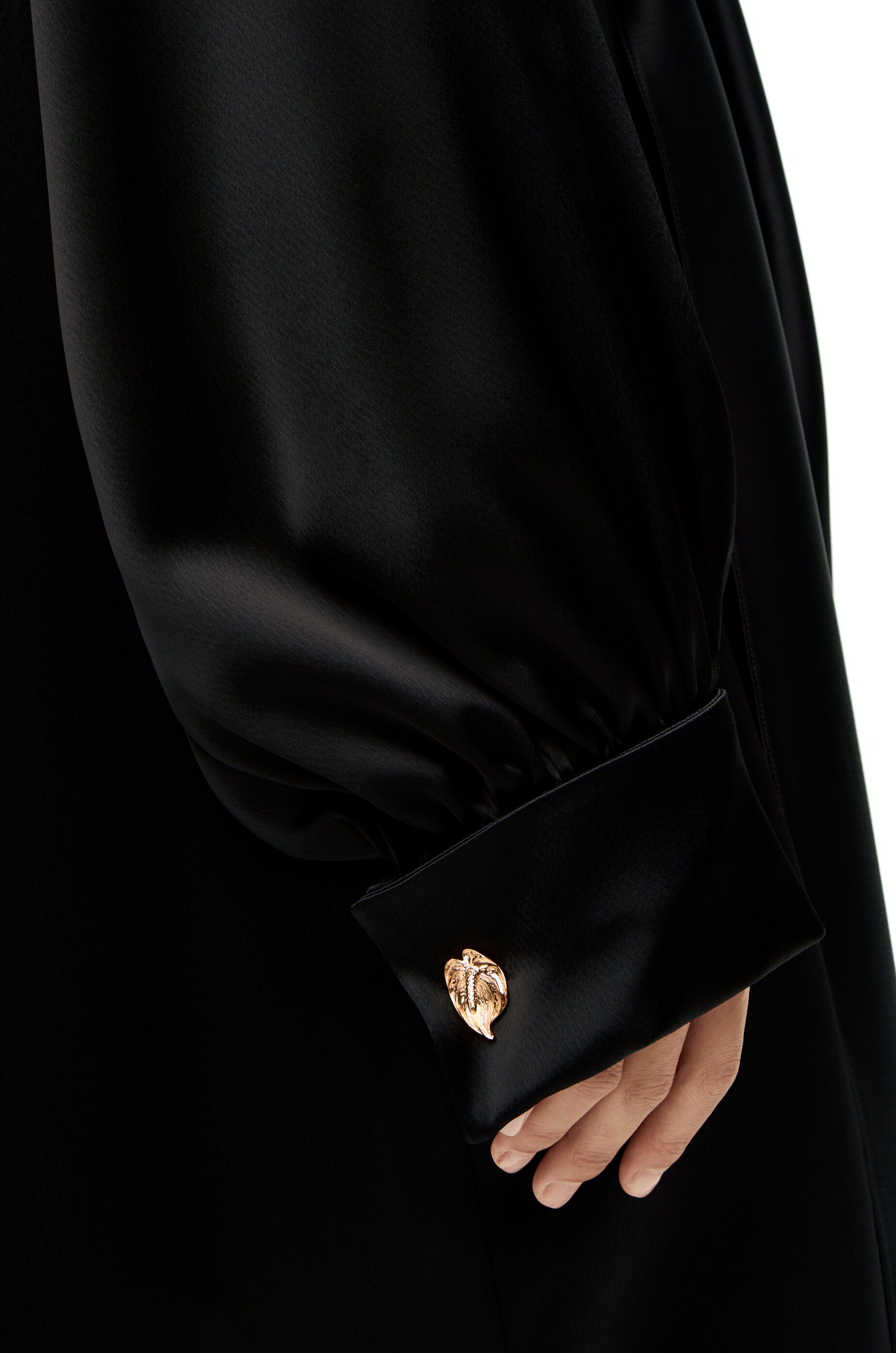 Knot dress in crepe satin - 5