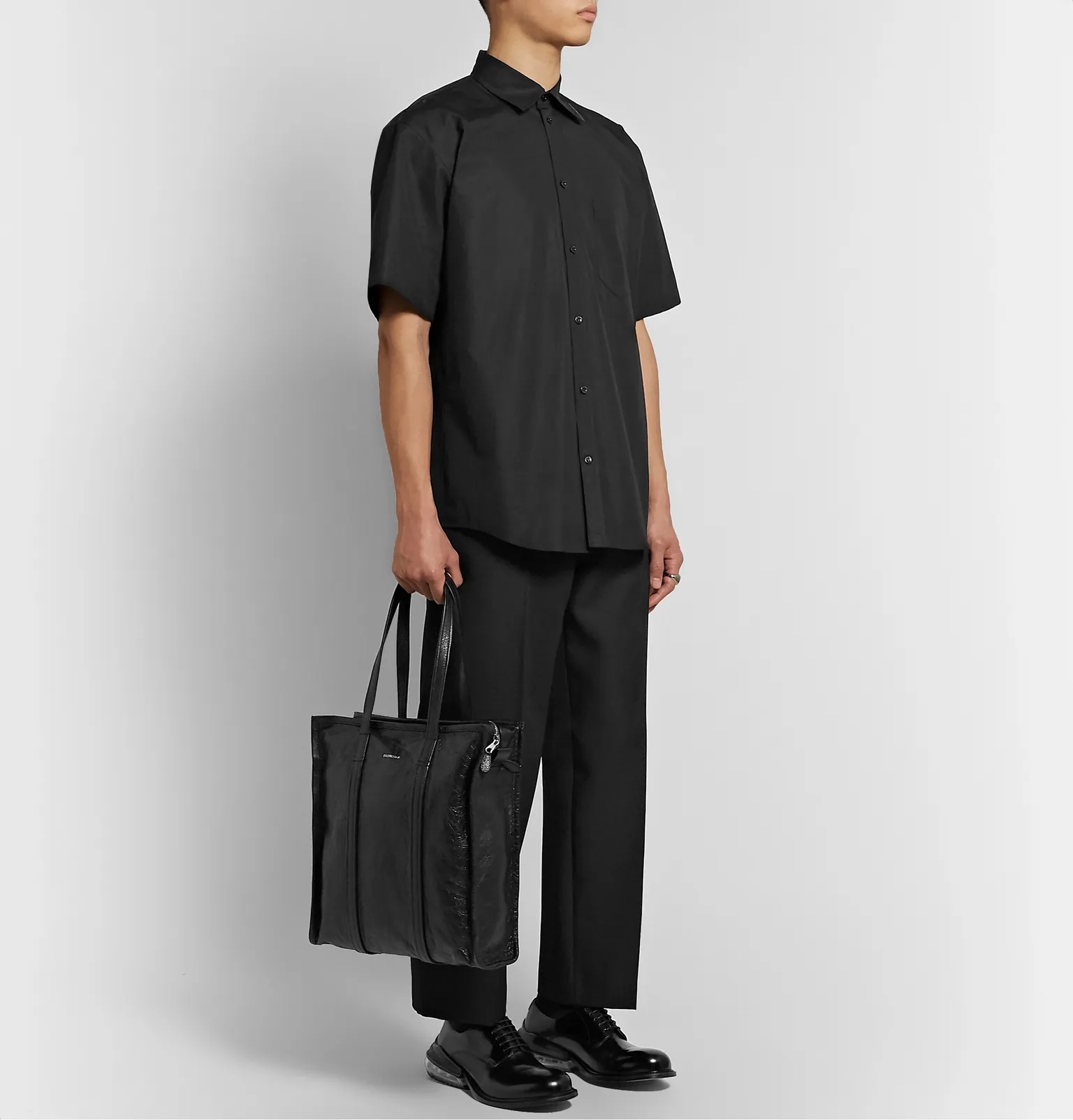 Oversized Logo-Appliquéd Cotton Shirt - 2