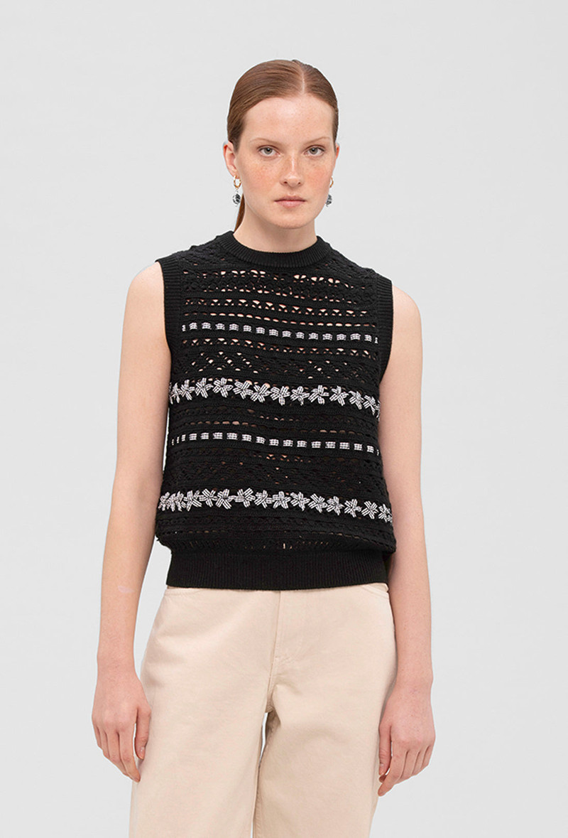 Salem Vest - Black Gingham 4