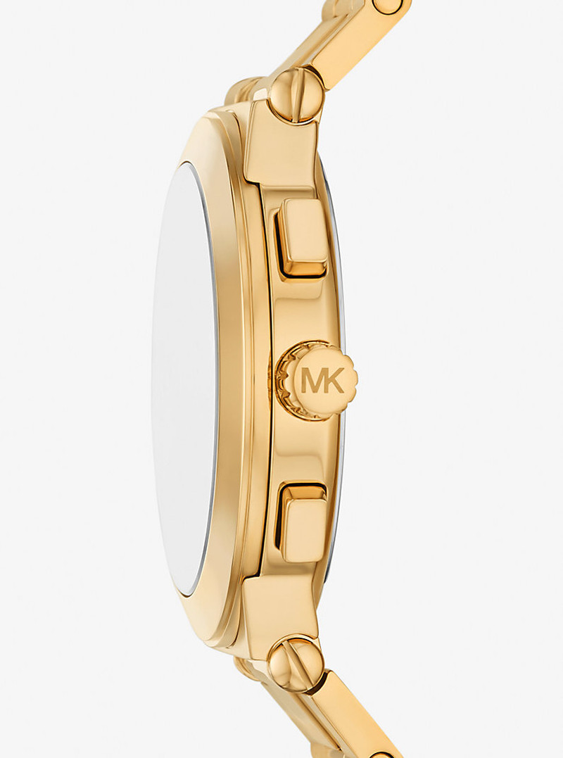 MICHAEL KORS Oversized Billie Gold-Tone Watch outlook