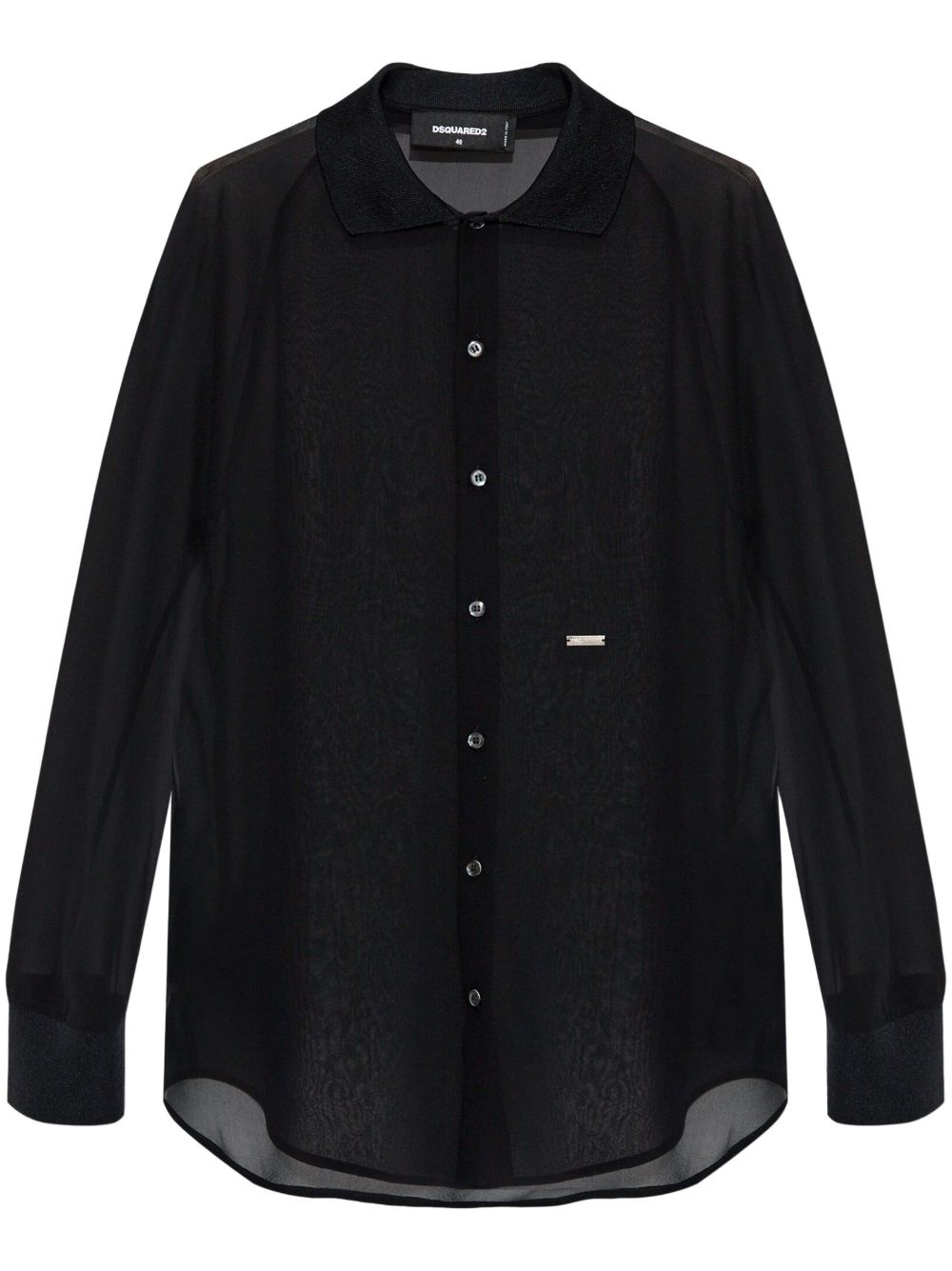 logo-plaque shirt - 1