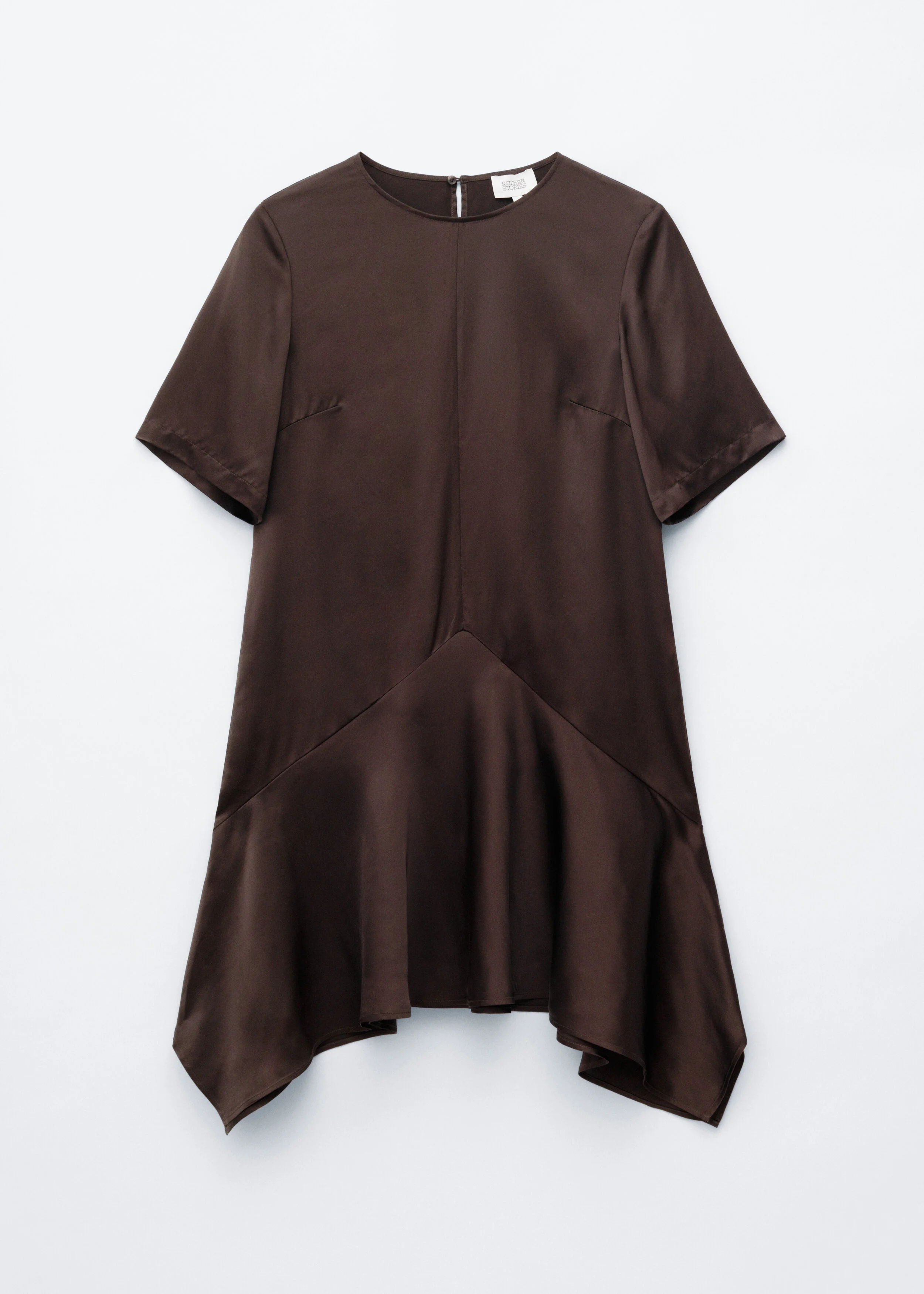 Handkerchief Hem Mini Dress - 1