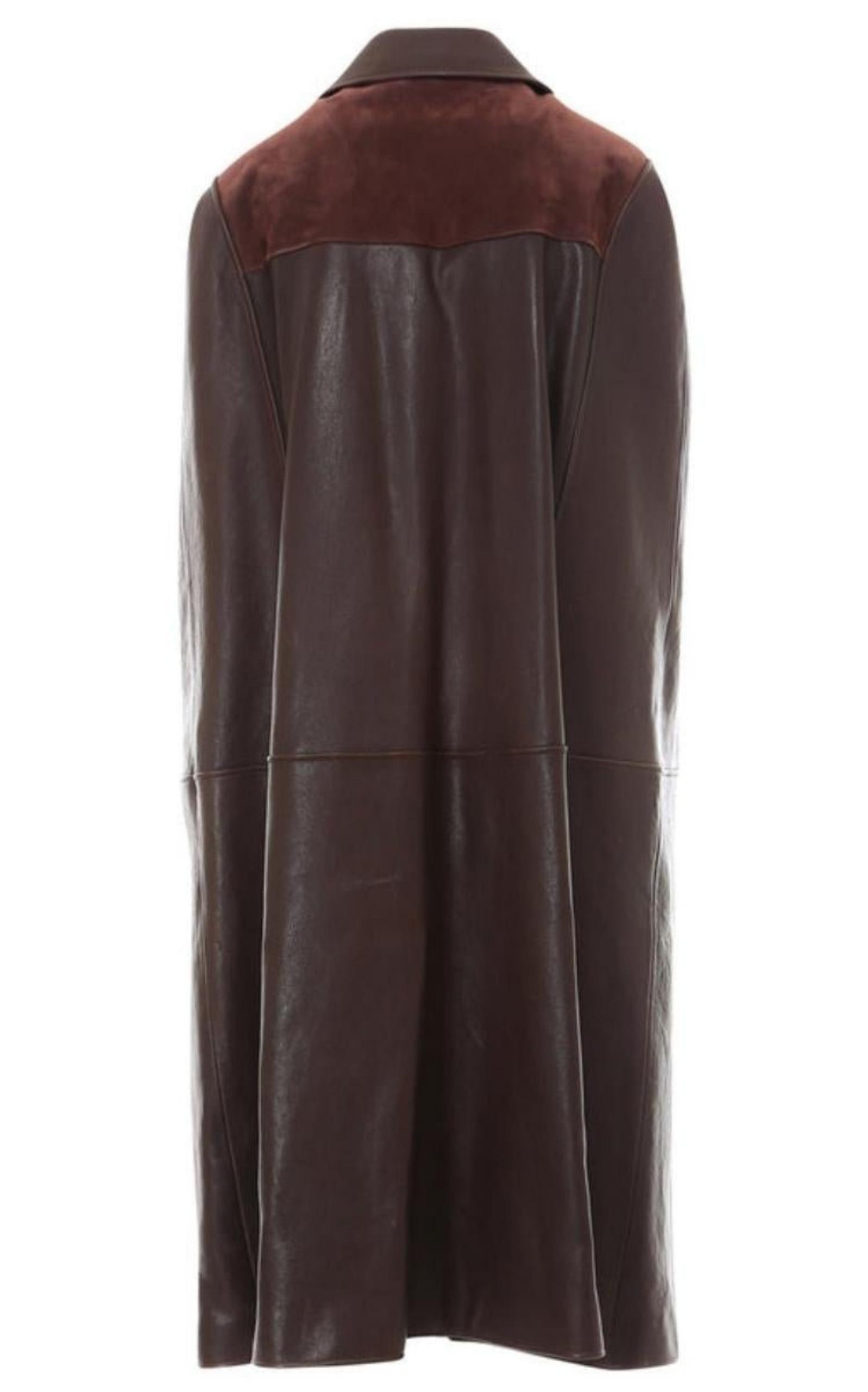 GG-logo Leather And Suede Cape - 5