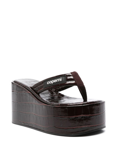 COPERNI leather platform sandals outlook