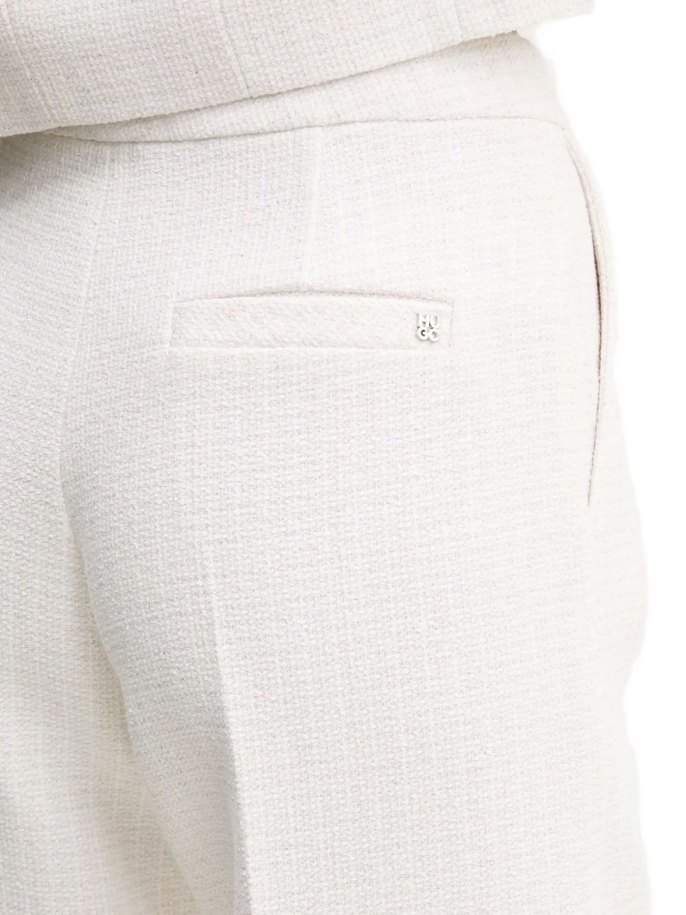 tweed wide-leg trousers - 3