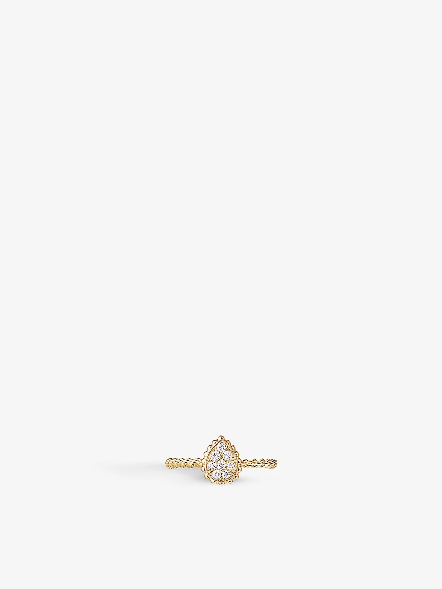 Serpent Bohème 18ct yellow-gold and diamond ring - 2