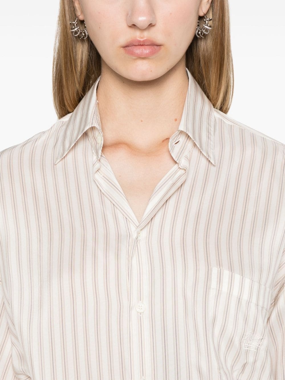Pegaso-embroidered shirt - 5